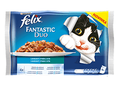 FELIX Fantastic DUO multipack výběr z ryb 4x100g