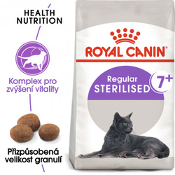 Sterilised 7+ granule pro stárnoucí kastrované kočky 1,5kg Royal Canin