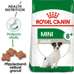Mini Adult 8+ granule pro stárnoucí malé psy Royal Canin 2kg 