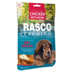 Pochoutka RASCO Premium kosti obalené kuřecím masem (80g)