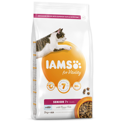 IAMS for Vitality Senior Cat Food with Ocean Fish (2kg)