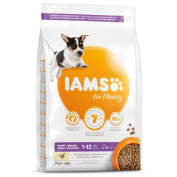 IAMS DOG Puppy Small Medium Chicken 3kg