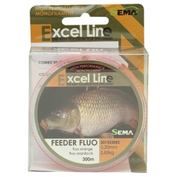 Feeder Fluo 300m, dia0,18mm/4,9kg SEMA