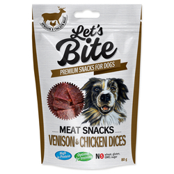 BRIT Let´s Bite Meat Snacks Venison & Chicken Dices (80g)