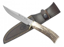 Nůž Muela GRED 12A - lovecký, rukojeť paroží, kožené pouzdro