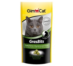 GIMCAT GRAS BITS tablety s kočičí trávou 40g