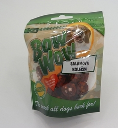 BOW WOW - dog poch. SALÁMOVÁ KOLEČKA hovězí 80g