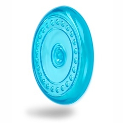 TPR - Frisbee - létající talíř - modrý, odolná (gumová) hračka z termoplastické pryže