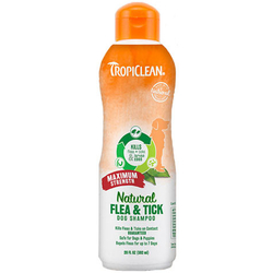 TROPICLEAN antiparazitní šampon Flea and Tick Maximum Strong
