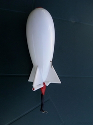 Raketka zakrmovací "SPOMB" bílá malá - 15cm