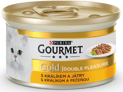 Gourmet Gold KK 85g s králíkem+játra, gril. a duš. kousky