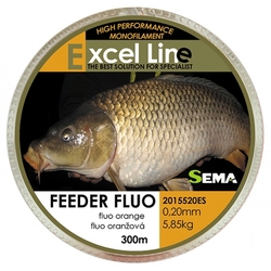 Feeder Fluo 300m, dia0,18mm/4,9kg SEMA