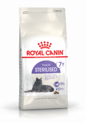 Sterilised 7+ granule pro stárnoucí kastrované kočky 400gr Royal Canin