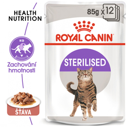 Royal Canin Sterilised Gravy kapsička pro kastrované kočky ve šťávě 85g