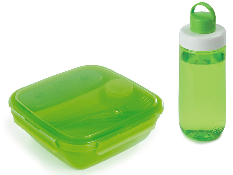Láhev na pití+Box na oběd zelená SNIPS