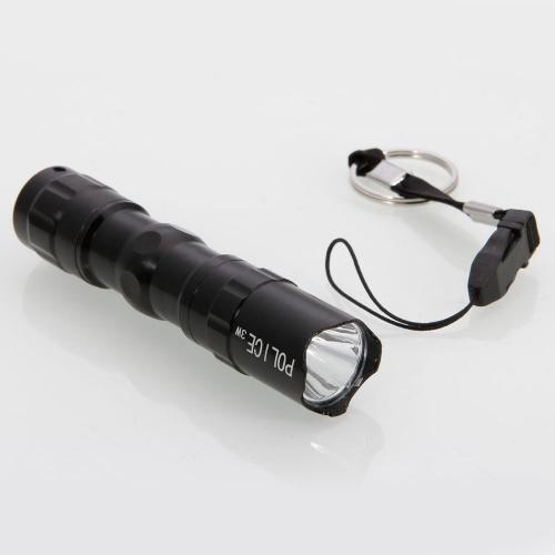 Vodotěsná LED baterka - POLICE 3W - černá