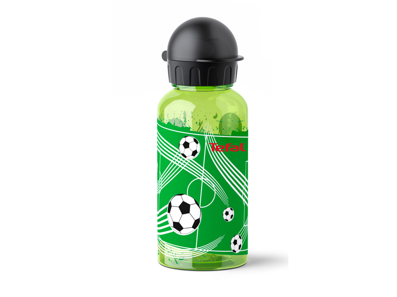 KIDS lahev tritan 0,4l zelená-fotbal