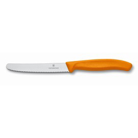Nůž na rajčata oranžový 11cm vlnka VICTORINOX